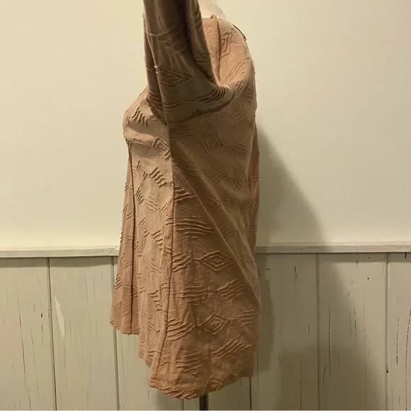 Hesed Small Textured Camel Long Sleeve Shirt - Picture 5 of 10